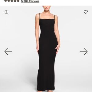 SKIMS Black maxi dress